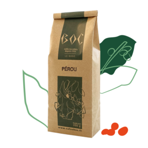 Le Pérou est un café doux El Palomar est produit par la Coopérative Agricole de Fruits Ecologiques